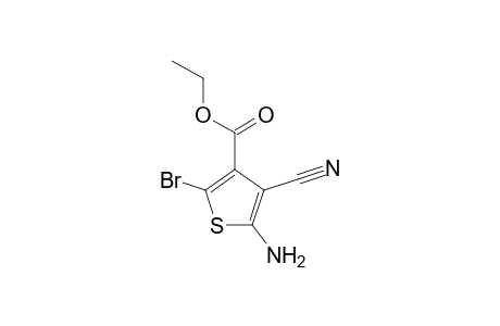 3-Thiophenecarboxylic acid, 5-amino-2-bromo-4-cyano-, ethyl ester