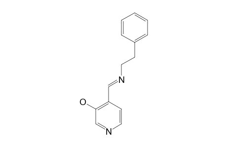 (E)-4-[(PHENETHYLIMINO)-METHYL]-PYRIDIN-3-OL