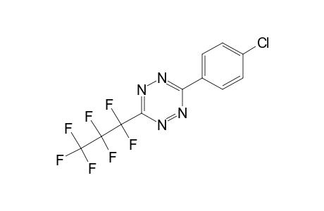 3-(p-chlorophenyl)-6-(heptafluoropropyl)-s-tetrazine