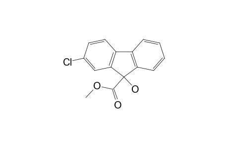 9H-Fluorene-9-carboxylic acid, 2-chloro-9-hydroxy-, methyl ester