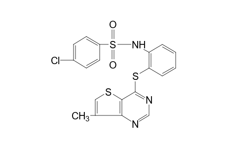 4-chloro-2'-[(7-methylthieno[3,2-d]pyrimidin-4-yl)thio]benzenesulfonanilide