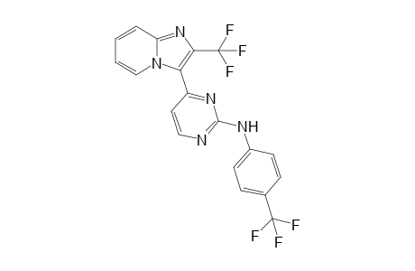 4-(2-(Trifluoromethyl)imidazo[1,2-a]pyridin-3-yl)-N-(4-(trifluoromethyl)phenyl)-pyrimidin-2-amine