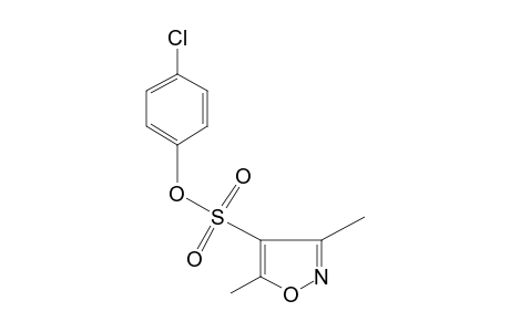 3,5-dimethyl-4-isoxazolesulfonic acid, p-chlorophenyl ester