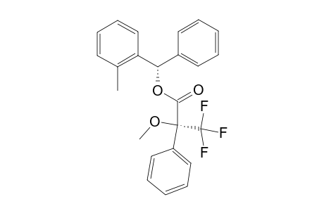 (S)-(2-METHYLPHENYL)-PHENYLMETHYL-(S)-3,3,3-TRIFLUORO-2-METHOXY-2-PHENYLPROPANOATE