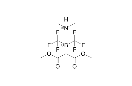 Malonic acid, 2-[dimethylamine(N-B)is(trifluoromethyl)boryl]-, dimethyl ester