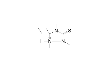 1,2,4,5-TETRAMETHYL-5-ETHYL-1,2,4-TRIAZOLIDIN-3-THIONE, PROTONATED