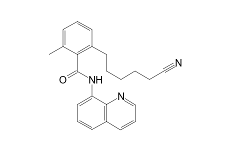 2-(5-cyanopentyl)-6-methyl-N-(quinolin-8-yl)benzamide