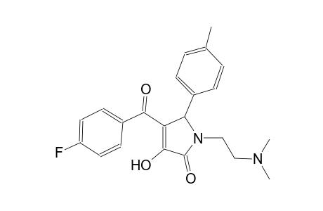 2H-pyrrol-2-one, 1-[2-(dimethylamino)ethyl]-4-(4-fluorobenzoyl)-1,5-dihydro-3-hydroxy-5-(4-methylphenyl)-