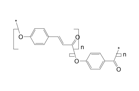 Poly[oxy-(1,4-benzoyl)-co-oxy-(1,4-phenylenevinylenecarbonyl)]