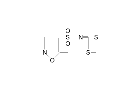 N-[(3,5-dimethyl-4-isoxazolyl)sulfonyl]dithioimidocarbonic acid, dimethyl ester