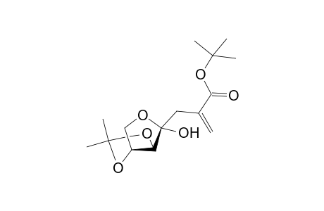 tert-Butyl 2,3-dideoxy-5,6-O-isopropylidene-2-methylidene-.beta.-D-threo-4,7-furanoso-hept-4-ulosonate