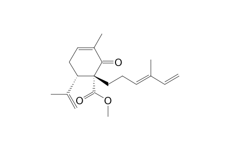 (1R,6S)-3-methyl-6-(1-methylethenyl)-1-[(3E)-4-methylhexa-3,5-dienyl]-2-oxo-1-cyclohex-3-enecarboxylic acid methyl ester