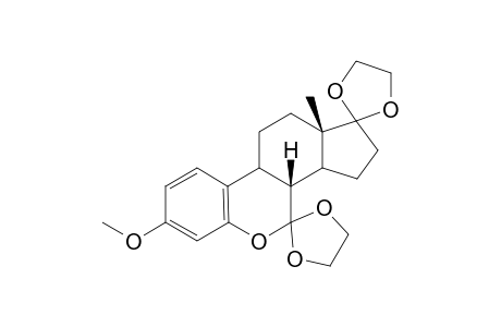 (+/-)-7,7:17,17-BIS-(ETHYLENEDIOXY)-3-METHOXY-6-OXAESTRA-1,3,5(10)-TRIENE