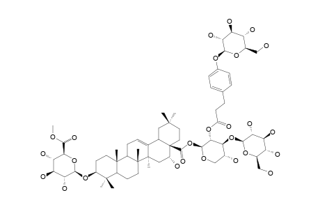 TRAGOPOGONSAPONIN-O;3-O-BETA-[4-O-METHYL-GLUCURONOPYRANOSYL]-ECHINOCYSTIC-ACID-28-O-[GLUCOPYRANOSYL-(1->3)-2-[3-GLUCOPYRANOSYL-(1->4)-PHENYL]-PR