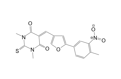 1,3-dimethyl-5-{[5-(4-methyl-3-nitrophenyl)-3-furyl]methylene}-2-thioxodihydro-4,6(1H,5H)-pyrimidinedione