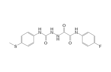 5-(p-fluorophenyl)-1-{[p-(methylthio)phenyl]carbamoyl}semioxamazide