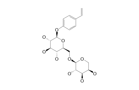 PARA-HYDROXYSTYRENE-BETA-VICIANOSIDE;PARA-HYDROXYSTYRENE-6-O-ALPHA-L-ARABINOPYRANOSYL-BETA-D-GLUCOPYRANOSIDE