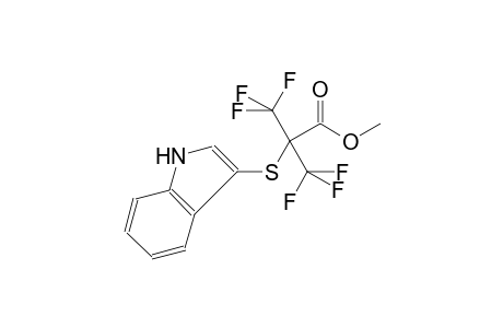 3,3,3-Trifluoro-2-(1H-indol-3-ylsulfanyl)-2-trifluoromethyl-propionic acid methyl ester