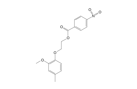 2-(2-methoxy-p-tolyloxy)ethanol, p-nitrobenzoate