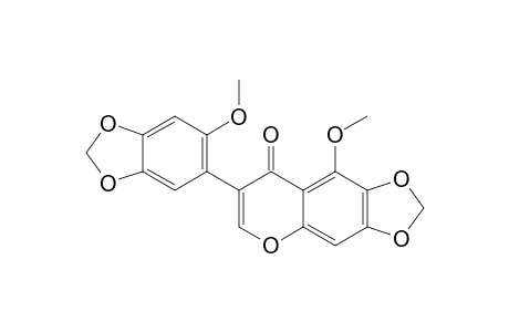 5,2'-DIMETHOXY-6,7:4',5'-BIS-(METHYLENEDIOXY)-ISOFLAVONE