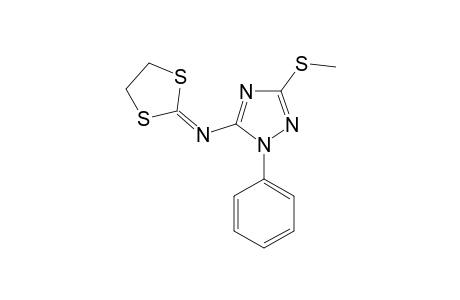 2-(3-METHYLTHIO-1-PHENYL-1H-1,2,4-TRIAZOL-5-YL)-IMINO-1,3-DITHIOLEANE