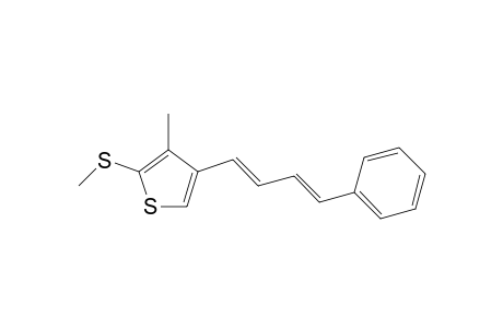 3-methyl-2-(methylthio)-4-[(1E,3E)-4-phenylbuta-1,3-dienyl]thiophene