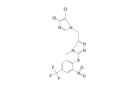 3-[(4,5-dichloroimidazol-1-yl)methyl]-4-methyl-5-[(2-nitro-alpha,alpha,alpha-trifluoro-p-tolyl)thio]-4H-1,2,4-triazole