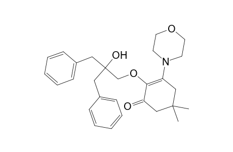 2-(2'-BENZYL-2'-HYDROXY-3'-PHENYLPROP-1'-OXY)-5,5-DIMETHYL-3-(N-MORPHOLINO)-1-CYCLOHEXANONE