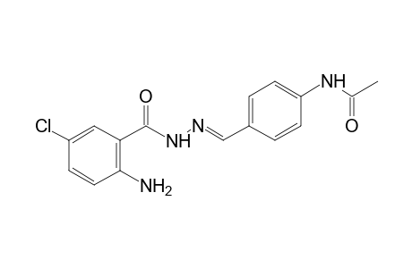 5-chloroanthranilic acid, (p-acetamidobenzylidene)hydrazide