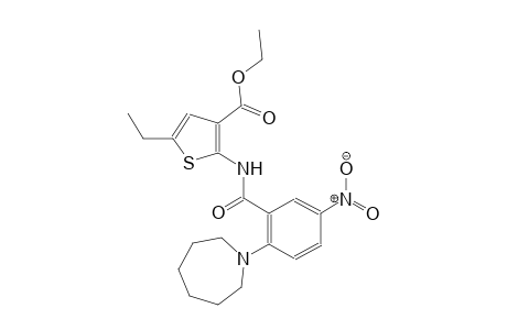 ethyl 5-ethyl-2-[(2-hexahydro-1H-azepin-1-yl-5-nitrobenzoyl)amino]-3-thiophenecarboxylate