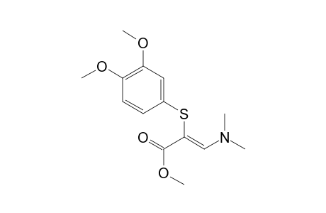 Methyl (Z)-2-(3,4-dimethoxyphenylthio)-3-(dimethylamino)acrylate