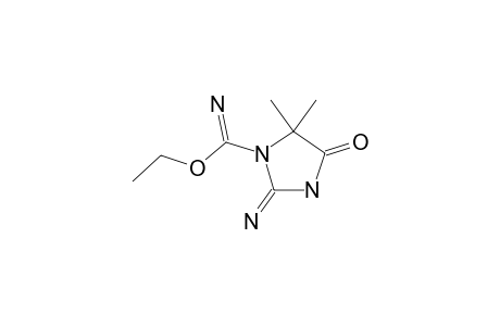 5,5-dimethyl-2-imino-4-oxo-1-imidazolidinecarboximidic acid, ethyl ester