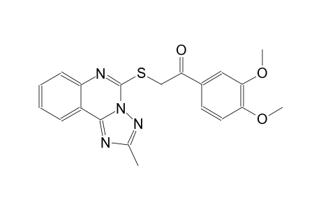 ethanone, 1-(3,4-dimethoxyphenyl)-2-[(2-methyl[1,2,4]triazolo[1,5-c]quinazolin-5-yl)thio]-