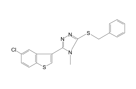 3-(benzylthio)-5-(5-chlorobenzo[b]thien-3-yl)-4-methyl-4H-1,2,4-triazole