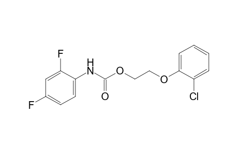 2,4-difluorocarbanilic acid, 2-(o-chlorophenoxy)ethyl ester