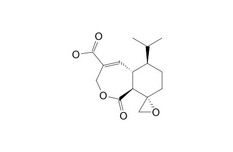 (5AR,6R,9S,9AS)-1,3,5A,6,7,8,9,9A-OCTAHYDRO-6-(1-METHYLETHYL)-1-OXOSPIRO-(2-BENZOXEPIN-9,2')-OXIRANE-4-CARBOXYLIC-ACID;HEPTELIDIC-ACID