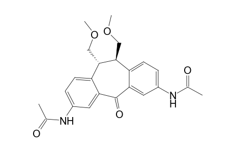 Acetamide, N,N'-[10,11-dihydro-10,11-bis(methoxymethyl)-5-oxo-5H-dibenzo[a,d]cycloheptene-3,7-diyl]bis-, (10R-trans)-