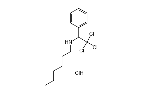 N-HEXYL-alpha-(TRICHLOROMETHYL)BENZYLAMINE, HYDROCHLORIDE