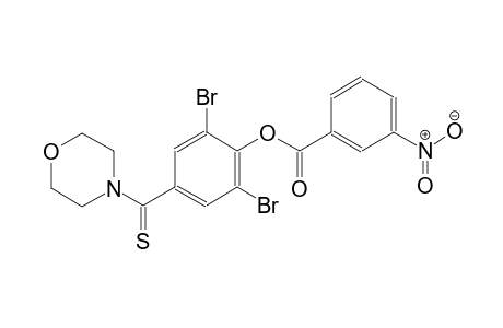 phenol, 2,6-dibromo-4-(4-morpholinylcarbonothioyl)-, 3-nitrobenzoate(ester)