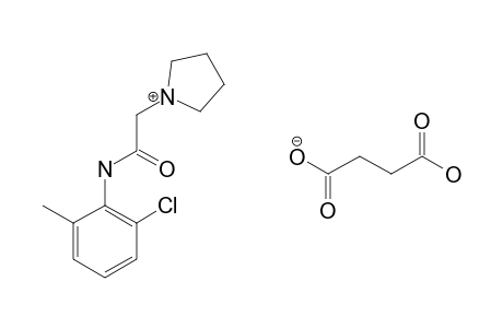 6'-chloro-1-pyrrolidineaceto-o-toluidide, succinate(1:1)