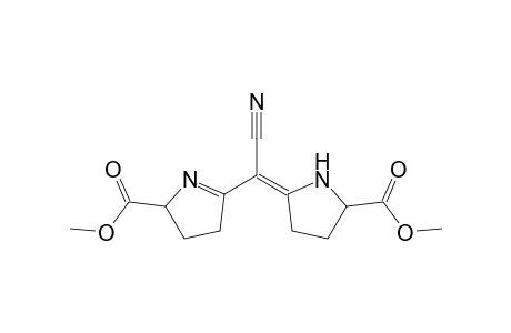 5-[Cyano(5-methoxycarbonylpyrrolidin-2-ylidene)methyl]-3,4-dihydro-2H-pyrrole-2-carboxylic acid, methyl ester