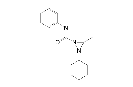 2-Cyclohexyl-3-methyl-1-diaziridinecarboxanilide