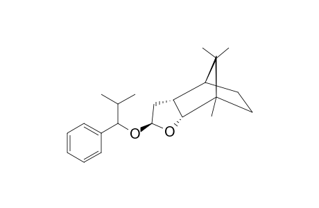 [2S-(2-ALPHA(R*),3A-ALPHA,4-ALPHA,7-ALPHA,7A-ALPHA)]-OCTAHYDRO-7,8,8-TRIMETHYL-2-(1-PHENYL-ISO-BUTOXY)-4,7-METHANOBENZOFURANE