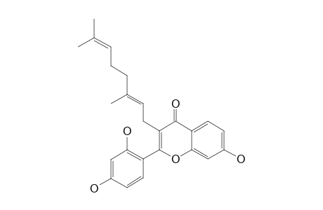 3-GERANYL-7,2',4'-TRIHYDROXY-FLAVONE