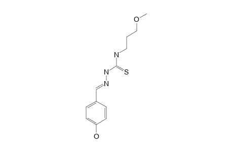 1-(p-hydroxybenzylidene)-4-(3-methoxypropyl)-3-thiosemicarbazide