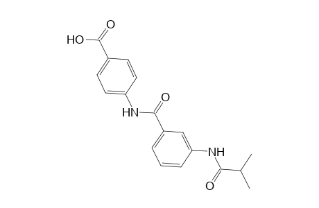 4-{[3-(isobutyrylamino)benzoyl]amino}benzoic acid