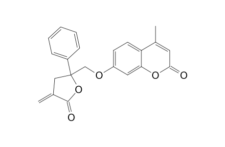 7-[(2,3,4,5-TETRAHYDRO-4-METHYLENE-5-OXO-2-PHENYL-2-FURANYL)-METHOXY]-4-METHYL-2-H-1-BENZOPYRAN-2-ONE