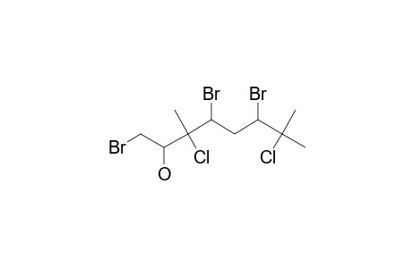 1,4,6-TRIBROMO-3,7-DICHLORO-3,7-DIMETHYLOCTAN-2-OL