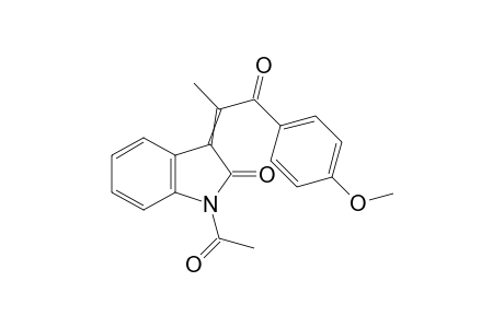 1-acetyl-3-[2-(4-methoxyphenyl)-1-methyl-2-oxo-ethylidene]indolin-2-one