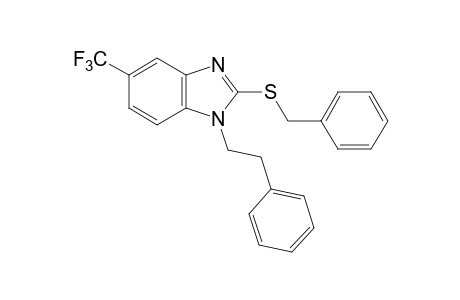 2-(benzylthio)-1-phenethyl-5-(trifluoromethyl)benzimidazole